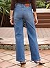 Sidefeel Womens Wide Leg Jeans High Waisted Stretchy Straight Leg Jeans Trendy Loose Fit Denim Pants Light Blue Size 8 #5