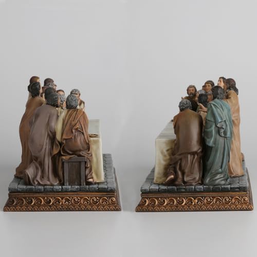 Estatua religiosa La Última Cena 12.2" Full Color miniatura 6