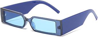 90s Retro Sunglasses Trendy Plastic Frame Small Rectangle Sunglasses Unisex Eyewear AZ9548