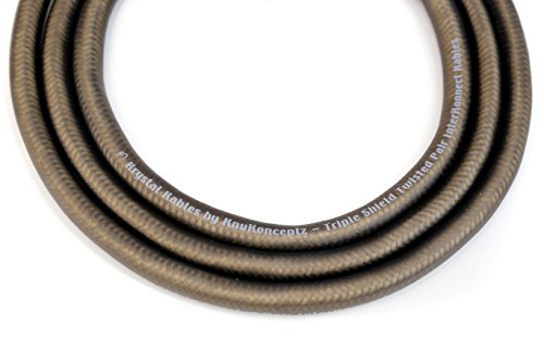 KnuKonceptz Krystal Kable 2 Channel 1M Twisted Pair RCA Cable 3ft