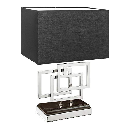 invicta INTERIOR Moderne Tischleuchte ATLANTIS 56cm silber Modern Design...