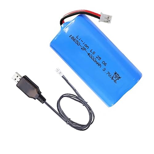 MLGBDC 3.7V 4000mAh 18650 Li-ion Battery with USB Charger
