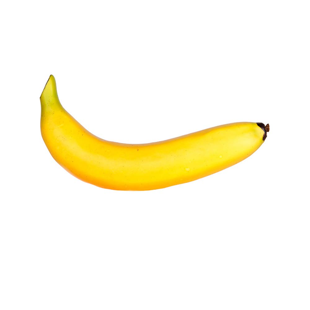 Bananes Jaunes Artificielles Réalistes,2 Pièces Banane Balles Anti- Stress Lentes pour Adultes Jouet Anti-Stress pour Décoration de Maison ou de Cuisine