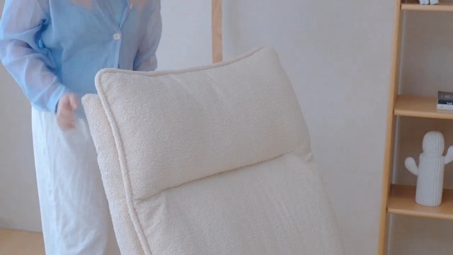 Sillón Plegable Beige con Reposapiés Ajustable miniatura 7