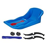 predolo 35 Inch Snow Sliding Device for Outdoor Fun, Suitable for Grass and Sand, Blue