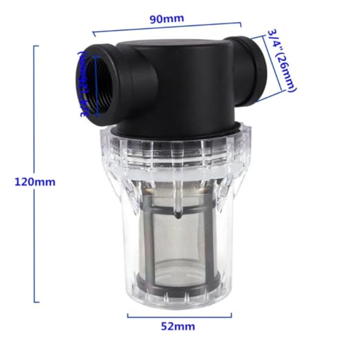 Image of Pre Filter Cold Plunge pre Filter. 80 Mesh. 3 /4 inch Threaded Female connectors. Cold Plunge in-line pre-Filter. Protect Your Cold Plunge Chiller and Pump.