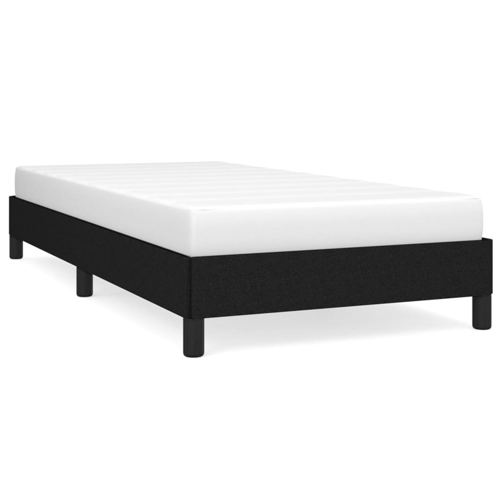 ATOMSTACK MAKER Letto con rete integrata, 90 x 200 cm, struttura in legno e compensato nero, rivestito in tessuto traspirante 100% poliestere, ideale per camere da letto piccole e giovani