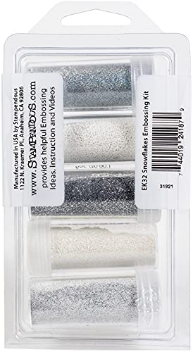STAMPENDOUS Snowflakes 5-Jar Embossing Powder Kit, One - Image 2