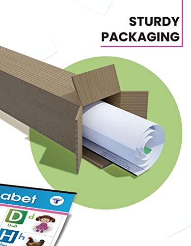 Image of All in One Charts for Kids Age 2+ Years (72 x 49.5 cm) | 8 Charts | Alphabet, Numbers, Animals, Birds & Good Habits | Education Wall Posters with Pictures for Preschool & Nursery | Water Resistant