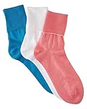 National Comfort-Plus Cotton Socks - All-Natural Feel; Flat Toe Seam, Seamless Bottom Heel, Yarn-Dyed Everyday Comfort Socks, Assorted 5, 11, 3-pk