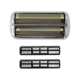 Replacement for Babyliss Pro Foil and Cutter for MetalFX Single Foil and Double Foil Head Shavers FXRF2S FXRF2RG Silver