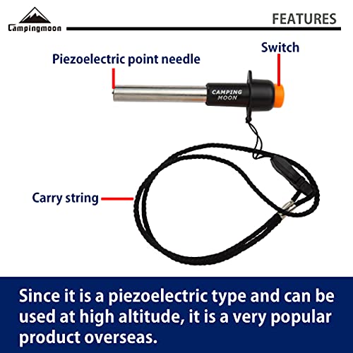 Encendedor Piezo Sparky Manual Campingmoon miniatura 3