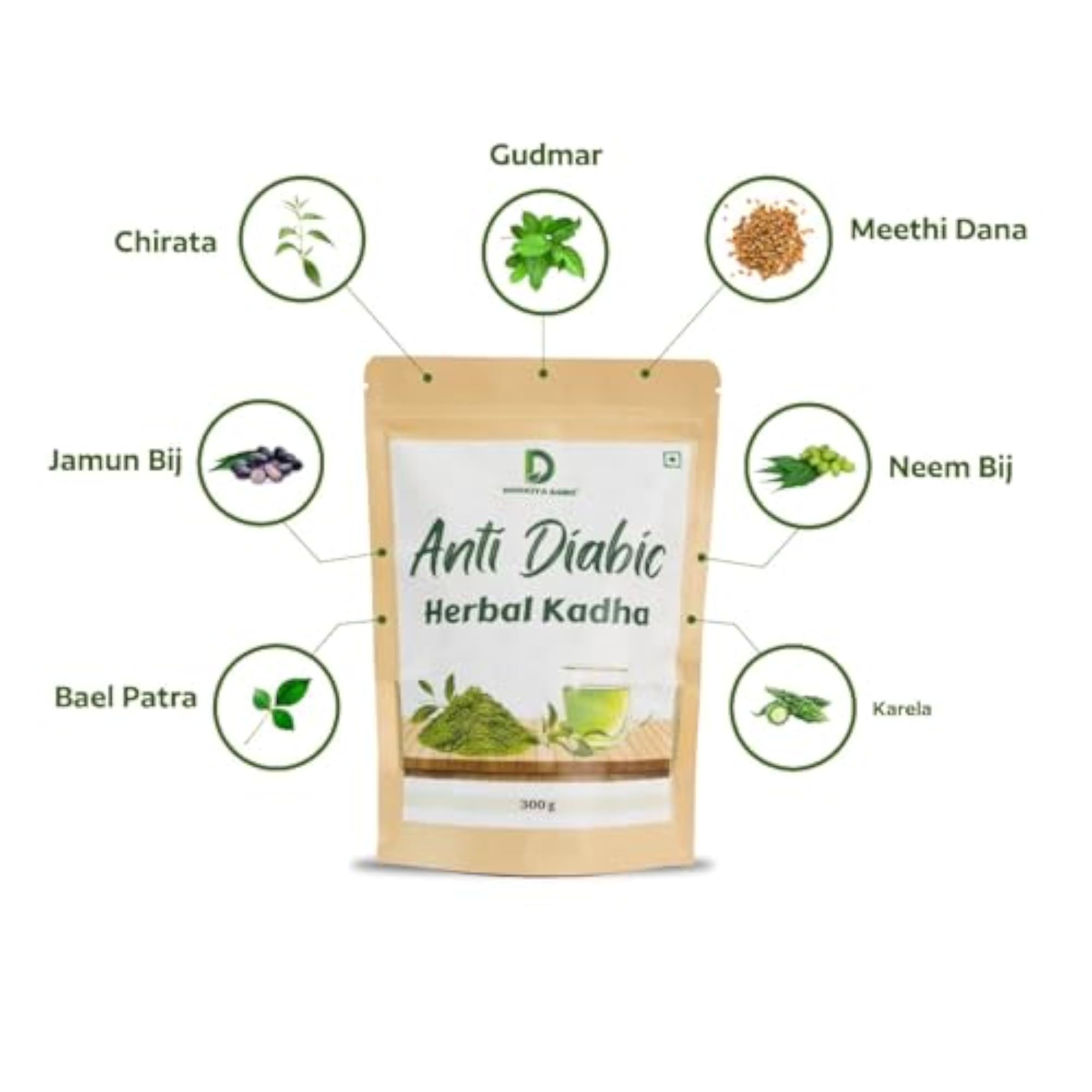 Dodkiya Agro Anti Diabetic Herbal Kadha 5 Packet Combo