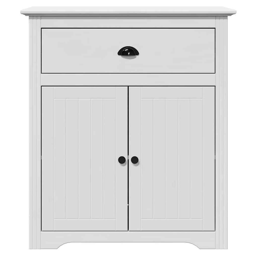 Armadio da corridoio, bianco, 80 x 35 x 90 cm, con spazio per corridoio, camera da letto e cameretta dei bambini, in legno di pino rustico con 2 ante e cassetti, salvaspazio, durevole, design