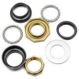 Fork Bearings Kit for Baja Warrior for Baja MB200 Mini Bike for Hurricane 200X Complete Front Fork Headset Bearing Kit Seals Set Replacement Mini Bikes Heavy Duty Steel Tapered Roller Bearings