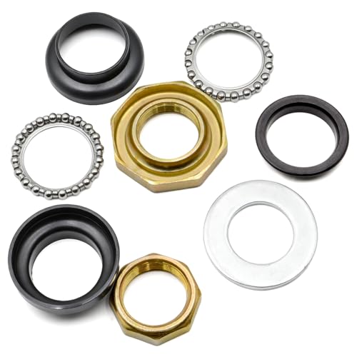 Fork Bearings Kit for Baja Warrior for Baja MB200 Mini Bike for Hurricane 200X Complete Front Fork Headset Bearing Kit Seals Set Replacement Mini Bikes Heavy Duty Steel Tapered Roller Bearings