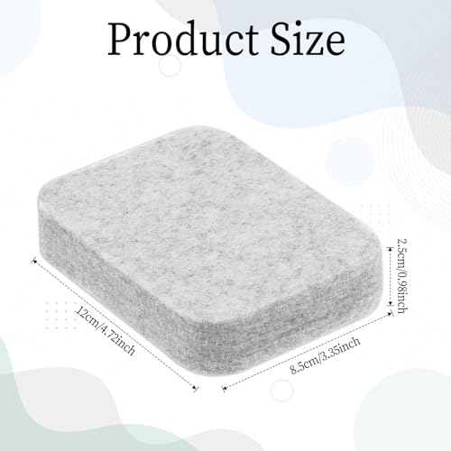 Image of Wool Needle Felting Pad, Grey Sponge Needle Felting Pad, Thick and Firm Needle Felting Base for Precision Felting Projects and Any Wool Felting Makeing