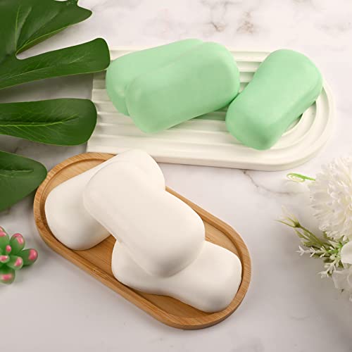 Image of Sakolla 2 Pack 6 Cavity DIY Silicone Soap Molds Classical Handmade Silicone Molds for Bath Bombs, Craft Soap Making Supplies