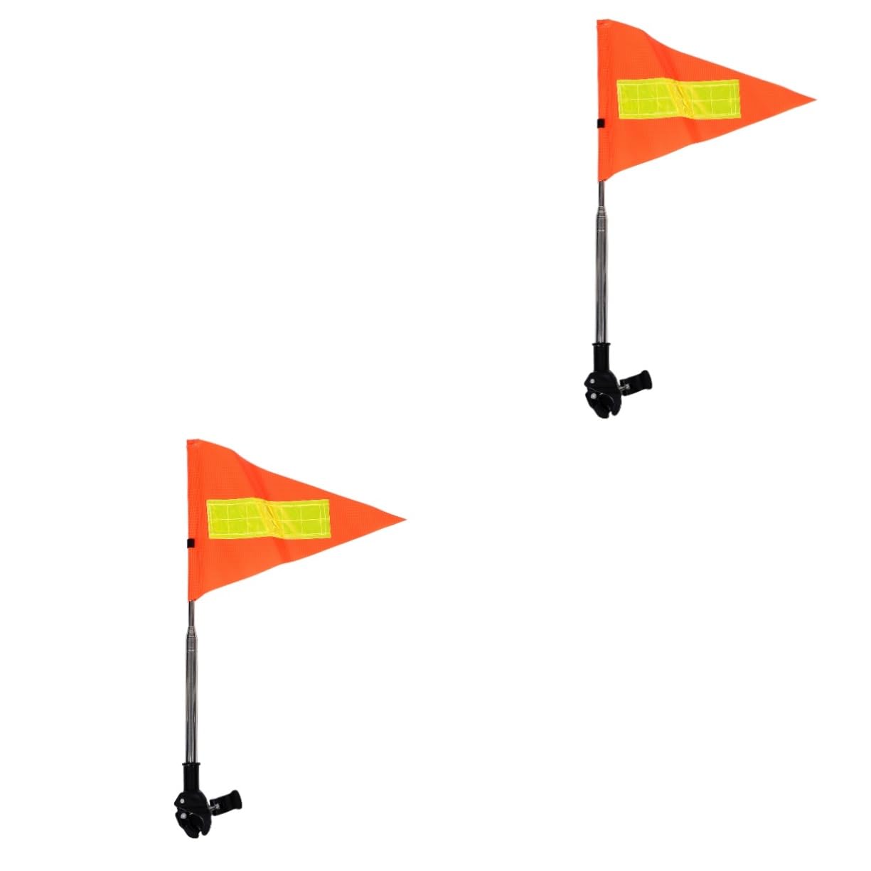 Drapeau de sécurité réfléchissant à mât ajustable pour optimiser votre visibilité