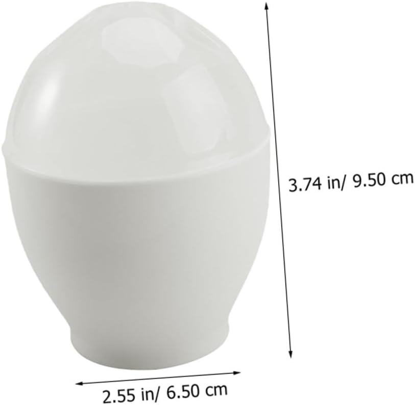 Ciieeo 10pcs Microwave Egg Cooker Food-grade Steaming Cups for Easy Steamed Eggs Non-stick Design Heat Resistant for Home and Restaurant Use