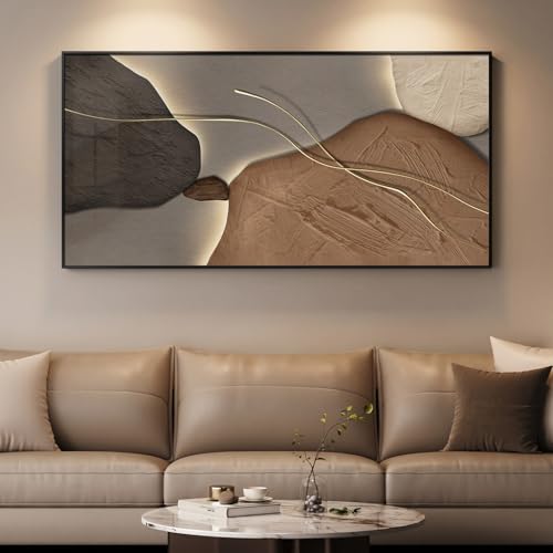 Large Abstract Horizontal Wall Art (28x57)