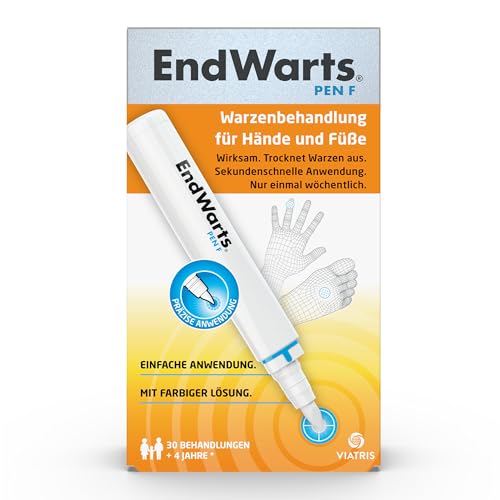 EndWarts PEN F: Warzen entfernen, Warzenentferner mit Ameisensäure, zur Warzenentfernung, Stift für ca. 30 Behandlungen