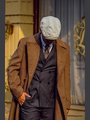 Mens' Trench Coat Full Length Double Breasted Long Jacket Formal Casual Peacoat Warm Overcoat3