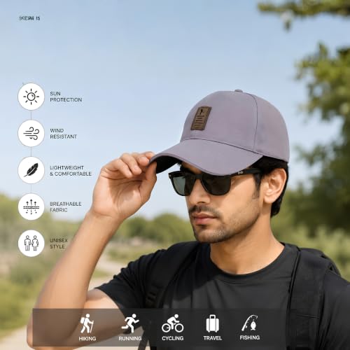 Image of Cap for Men Women Topi Unisex Head Branded Boy's Girl's Caps Adjustable Strap Summer Sports Cricket Gym Dance Cotton Free Size