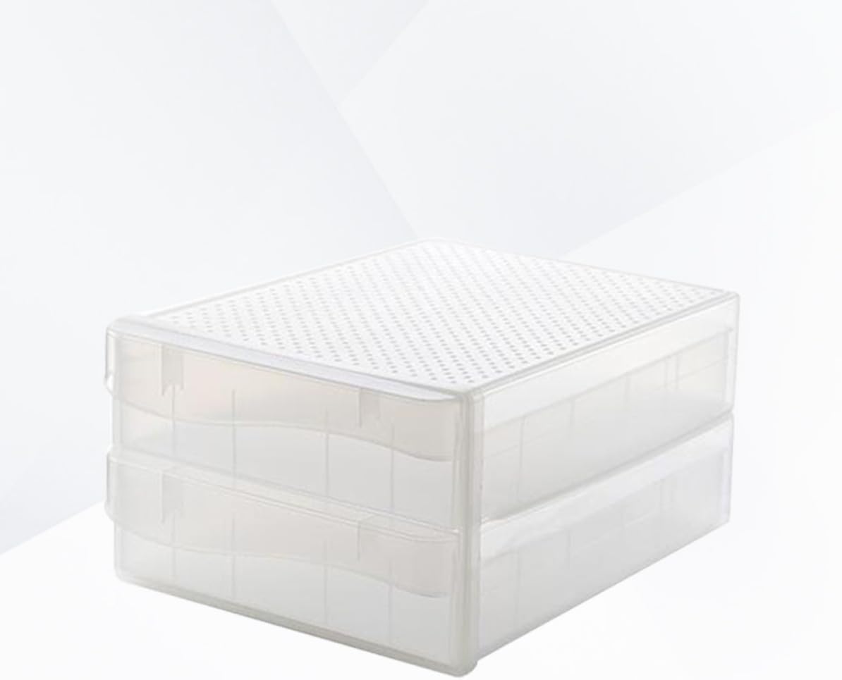 Egg Storage Box 60 Grid Double Layer for Refrigerator Kitchen