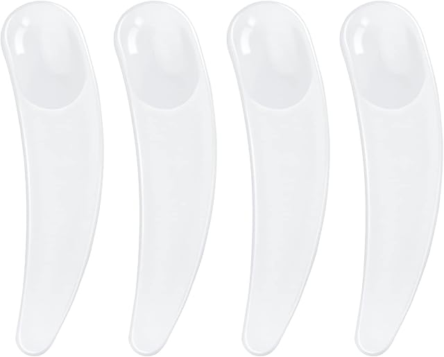 G2PLUS Plastic Smooth Waxing Spatulas, 100 PCS Disposable Moisturizing Night Cream Spoons, 6CM Small Lip Stick Applicator Face Make Up Cream Mixer