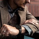 Oielai Pasek 20 mm, Kompatybilny z Samsung Galaxy Watch 7 / 6 / 6 Classic / 5 / 5 Pro / 4 / 4 Classic, Skórzany Pasek Zamienny, Czarny