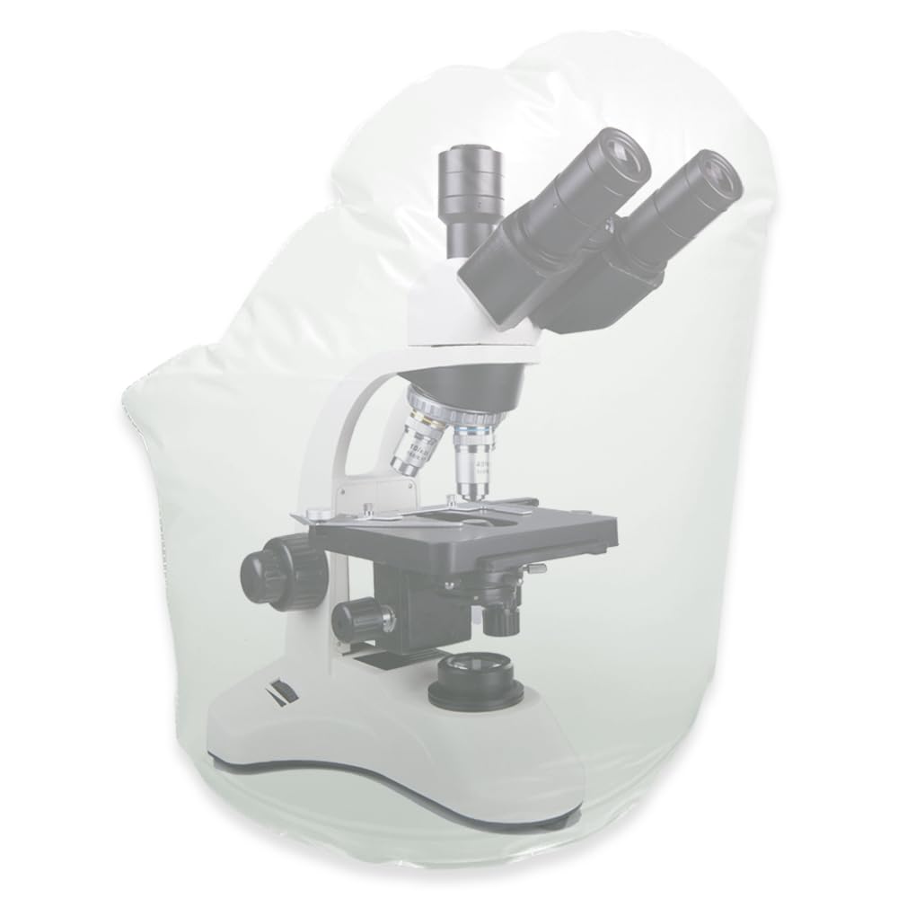 Microscope Dust Cover Fit Full Size Standard Microscopes - Lab lensmeter Instruments Accessories, PVC, 19.3"x10.2"x9.7"