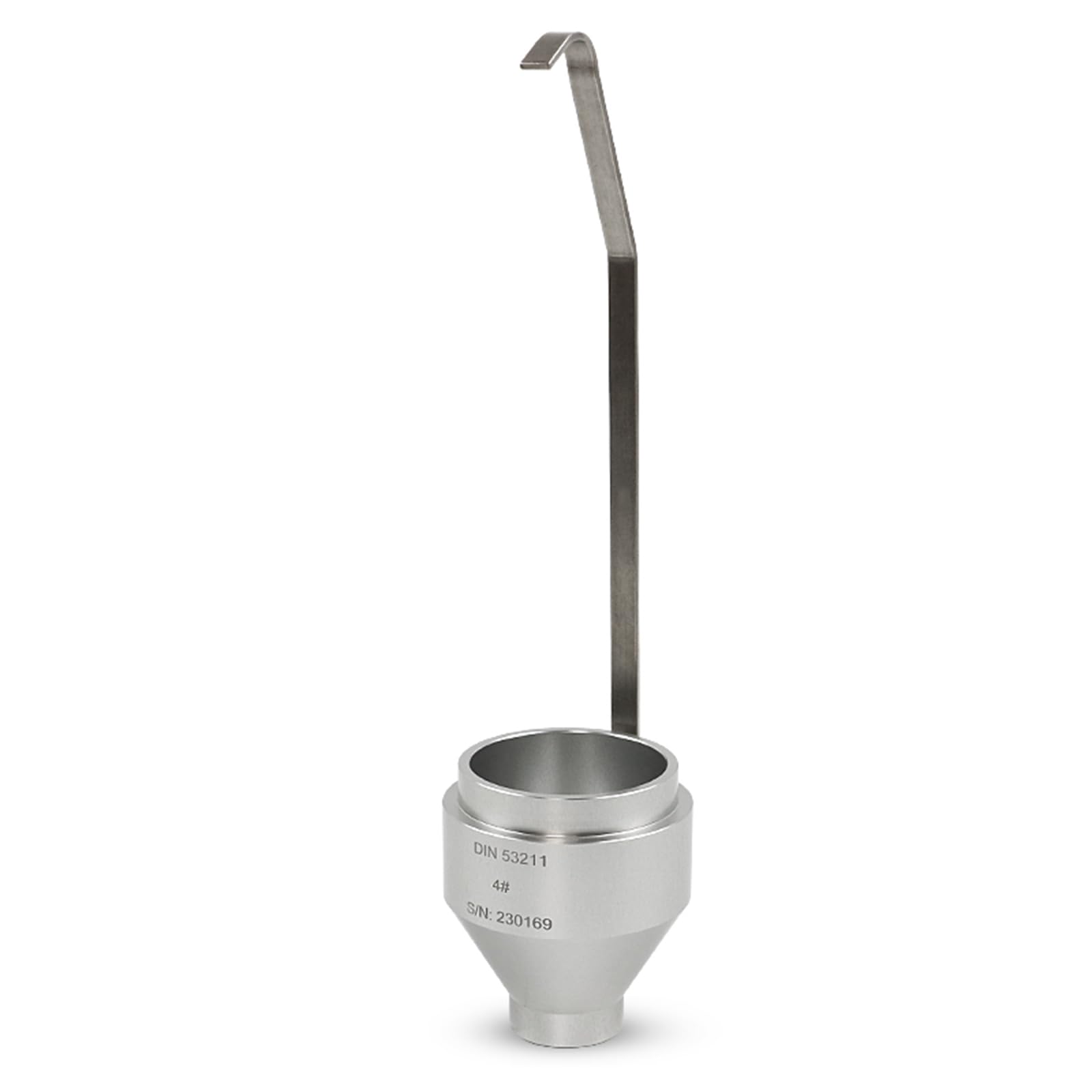 Vaso de viscosidad de inmersión, 100 ± 1 ml, boquilla de flujo de 4 mm, acero inoxidable, para acabados de pintura, tinte de aceite, salsa miel