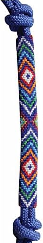 Professional's Choice Beaded Rope Halter Royal