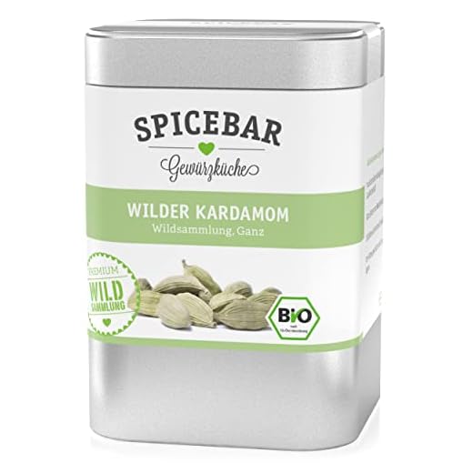 Spicebar Grön kardemumma, vild samling från Indien, helhet, ekologisk (1 x 50 g)