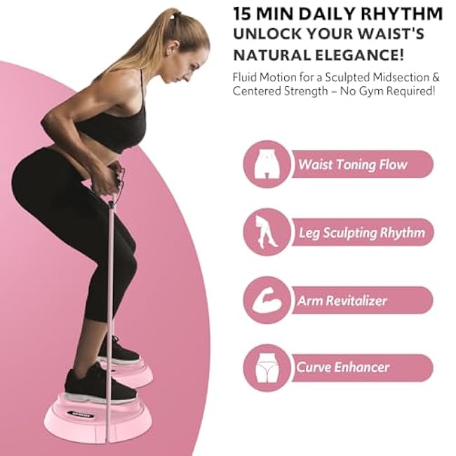 Waist Twisting Machine with Counter, Adjustable Waist Twister Board for Women Belly Fat, Twist Board for Exercise, Ab Twister Board Twist Exercise Machine