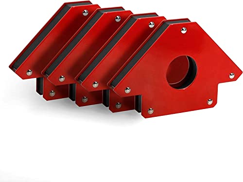 Arrow Welding Magnets Set Arc Tig Mig Welding Magnetic Arrow Holder Multi-Angle Metal Working Tools And Equipment Welding Accessories For Soldering Welding Assembly Installation (4Pcs 50Lbs) #TOP20