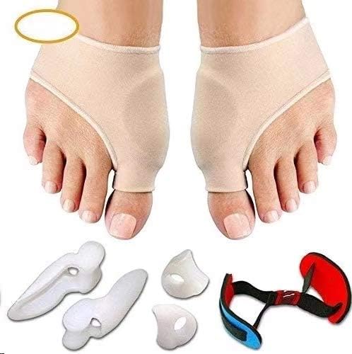 Bunion Corrector & Relief Protector Sleeves Kit for Men, Women and Kids, Set of 7