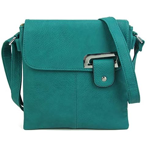 WOMENS MEDIUM MULTI COMPARTMENT CROSS BODY SHOULDER MESSENGER BAG Cover