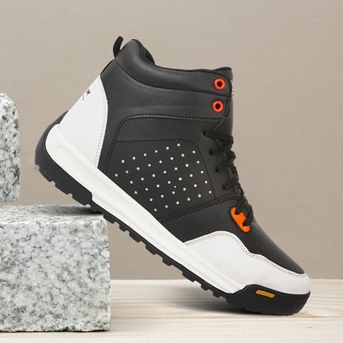 Image of Zixer Woodlend Bike Riding Tracking Stylish Jungle High Ankle Boots For Boys High Tops For Men