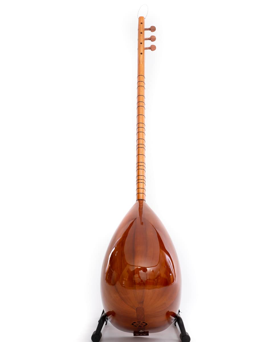 Long Neck Turkish Saz made of Cherry with built in Pickup, hand made instrument! - Image 3