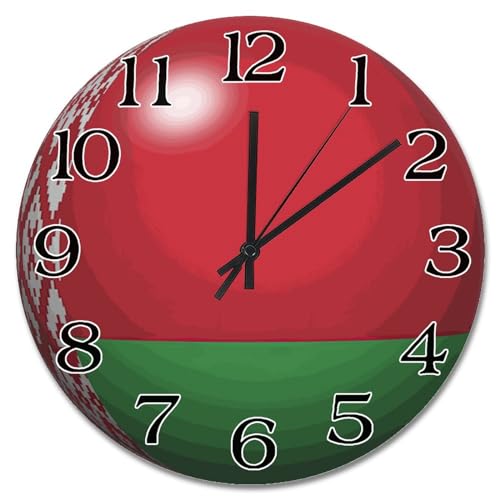 Horloge murale Biélorussie décorative pour salon et style ferme - 2