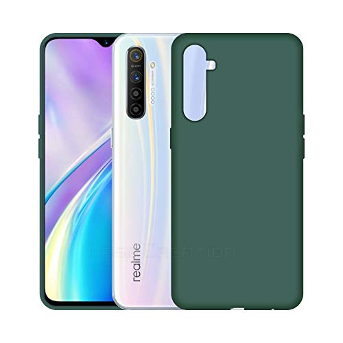 Image of Case Creation Luxurious OG Series for Reno2 Z Case Cover,Anti-Dirty Slim Case Frosted Matte Cute Candy TPU Raised Bezel (Splash of Color) Back Cover for Oppo Reno 2 -Lake Green