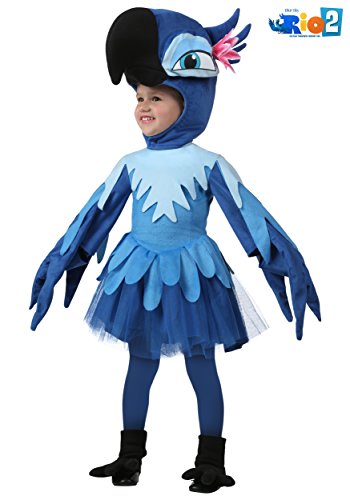 Disfraz Rio Jewel para niña pequeña vestido y accesorios miniatura 2