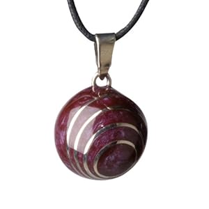 Babylonia VK103 Bola aubergine spiraal zwangerschapssieraden