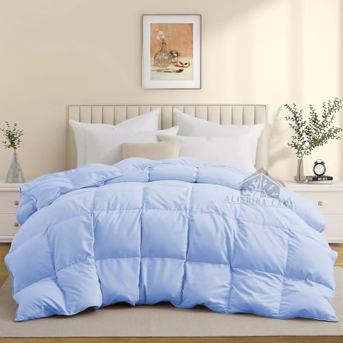 Image of 500 GSM Heavy Winter Quilt Comforter Double Bed Size (90 inchX100 inch) - Heavy Winter Blanket Double Bed 500 GSM Microfiber Fill - Duvet /Blanket Double Bed - Sky Blue Color