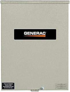 Generac RXSC100A3 100 Amp 120/240 Single Phase NEMA 3R Smart Transfer Switch for Standby Generators
