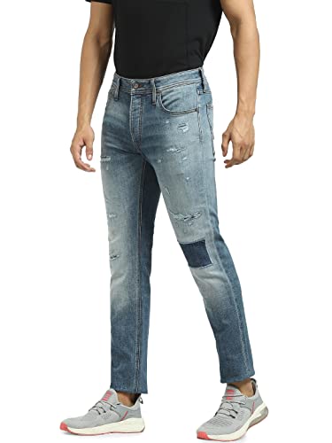 Image of Jack & Jones Men's Slim Fit Jeans | Low Rise | Jeans for Men