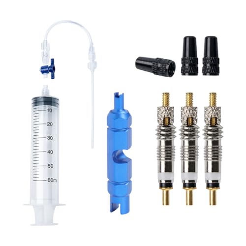 Kit De Inyector De Masilla Tubeless - 8 Jeringas Selladoras Para Neumáticos Tubeless | Herramienta De Desmontaje De Núcleo De Válvula, De Válvula, Herramientas De Reparación De Freno De