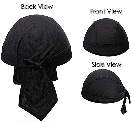 Toplor Sweat Wicking Beanie Cap Hat Skull Cap Pirate Hat Bandana Head Wrap For Men And Women (2 Pack/Set 2) #TOP1